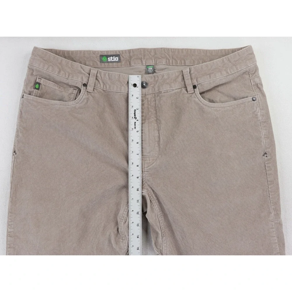 Stio‎ Rivet Cord Corduroy Pants Mens 40x32 Tan Chino Casual 5 Pocket